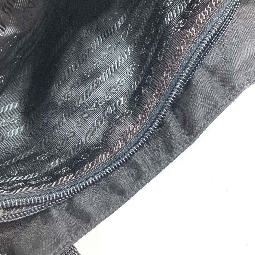 PRADA Triangle Logo Plate Bag Tote Shoulder Vertical Handbag Nylon Men's Wome... - Picture 15 of 15